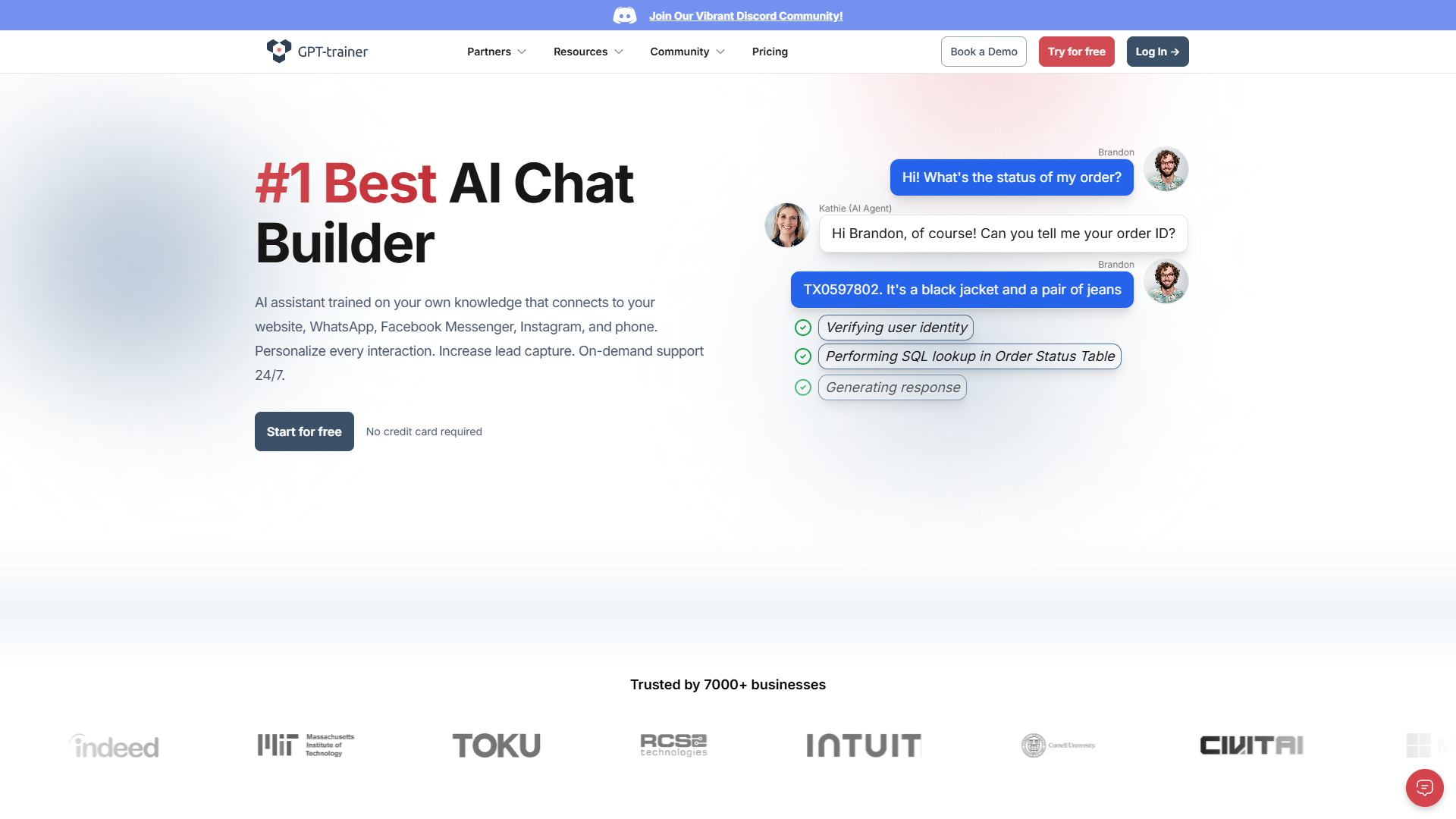 GPT-trainer screenshot