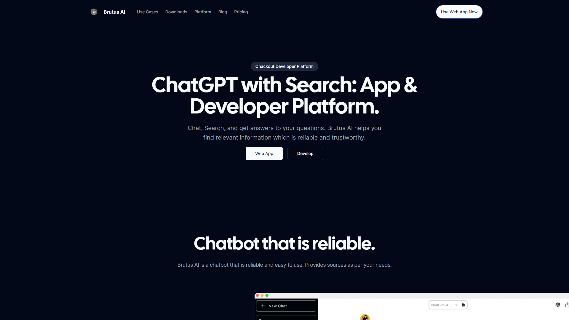 Brutus AI screenshot