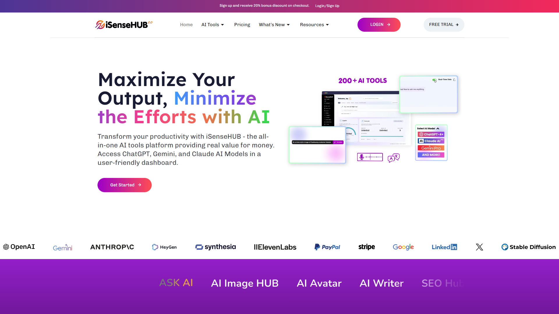 iSenseHUB screenshot