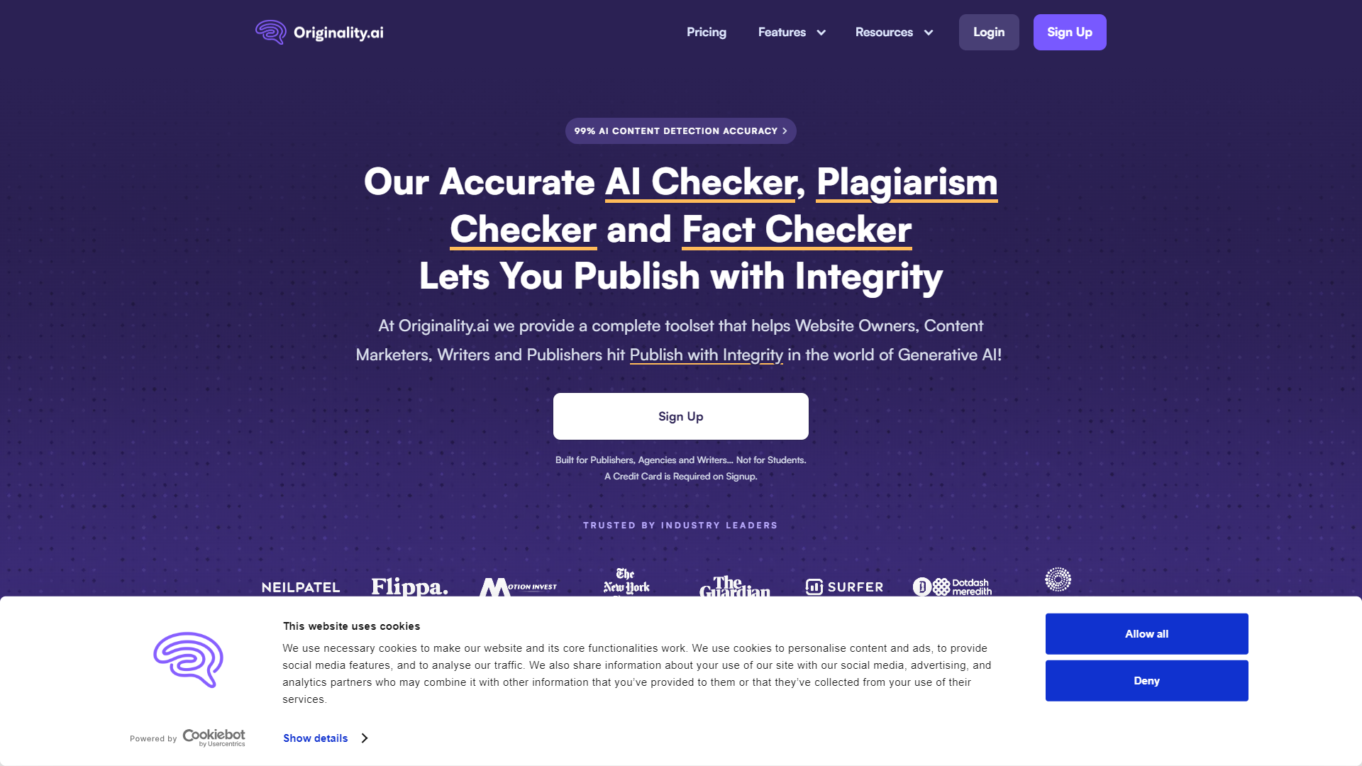 Originality AI screenshot