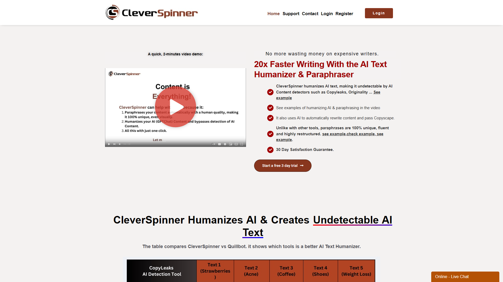 CleverSpinner screenshot