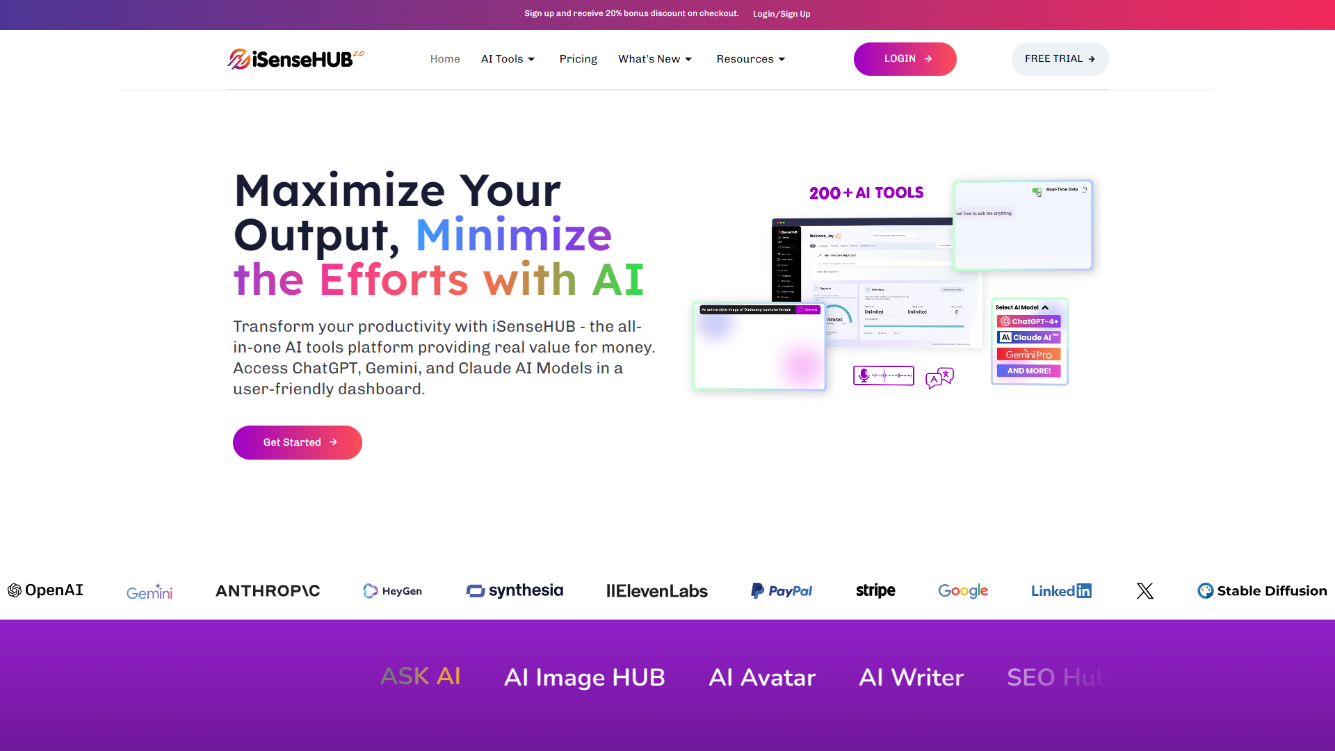 iSenseHUB screenshot