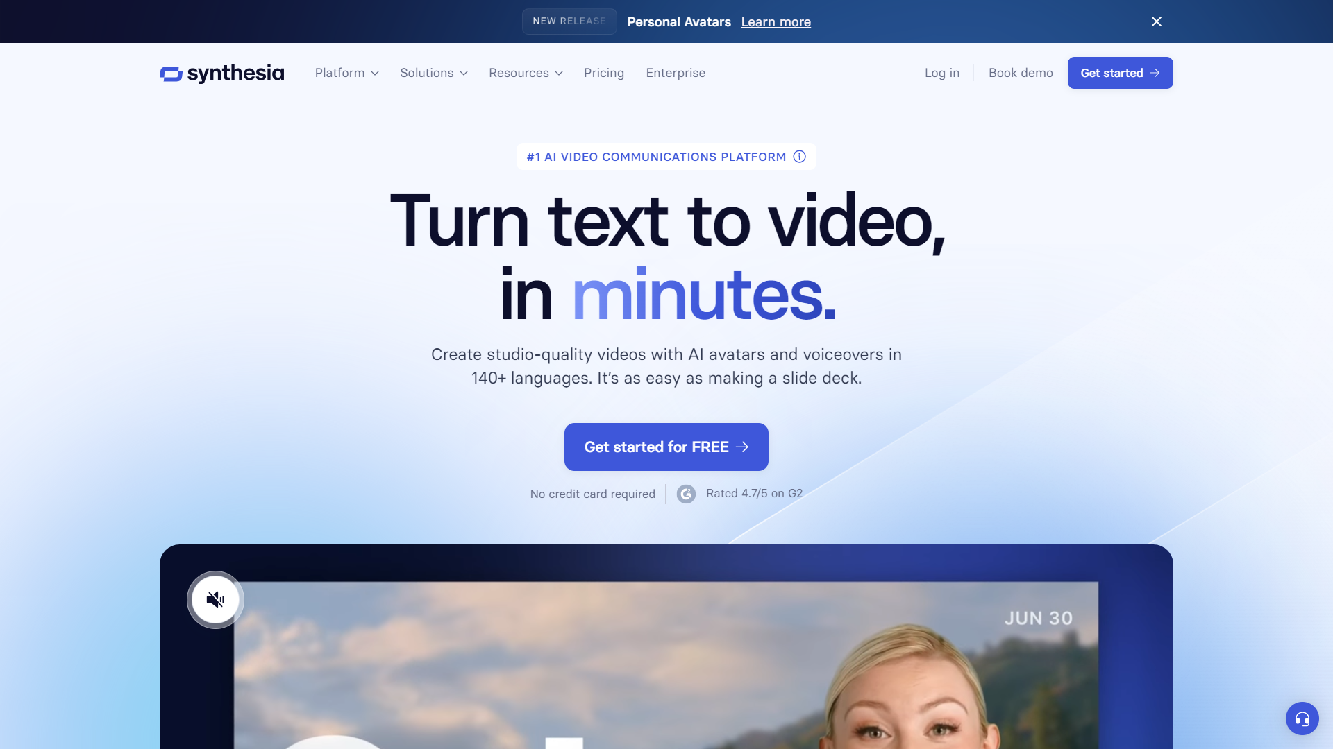 Synthesia screenshot