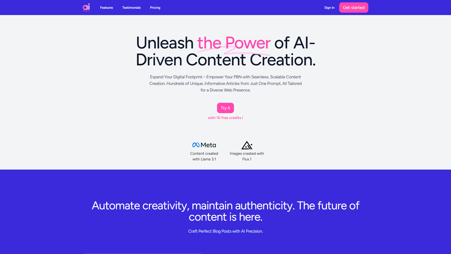 AIrticle-flow screenshot