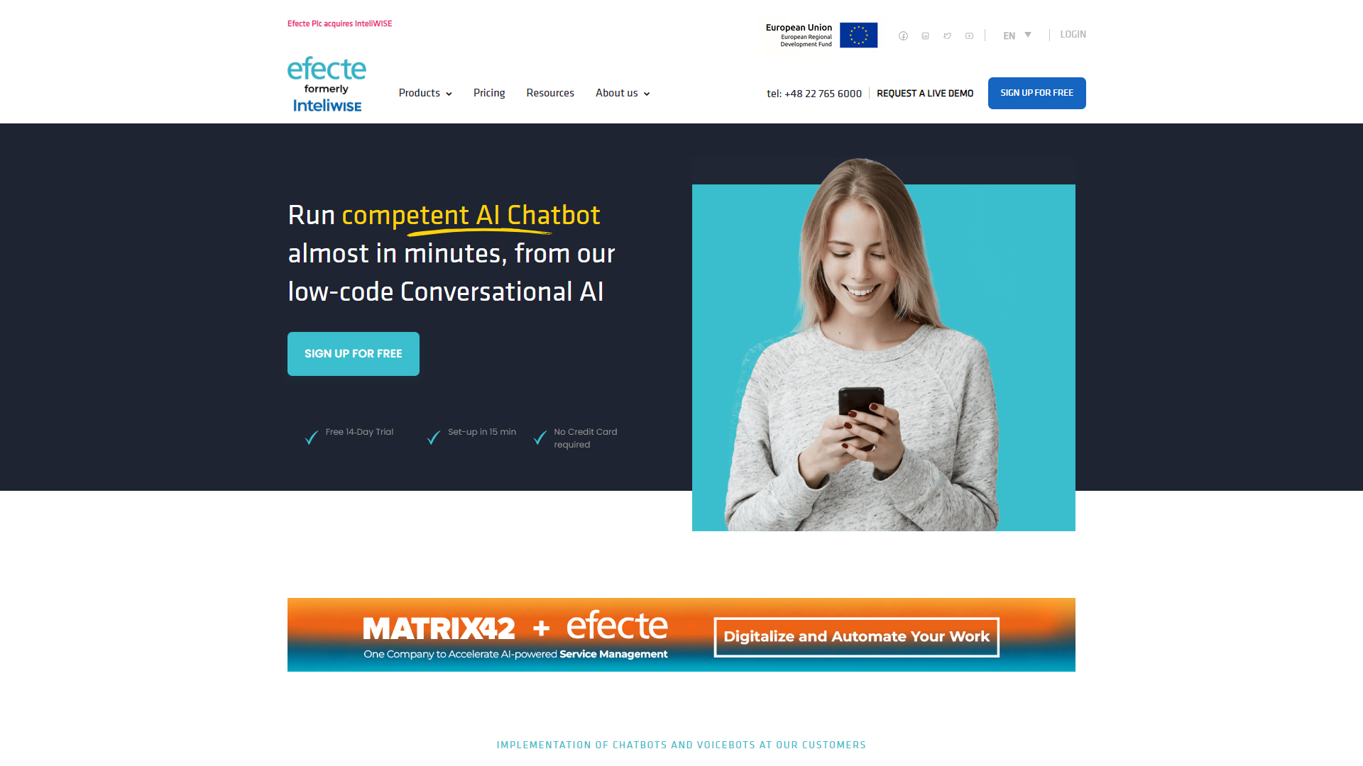 InteliWise Virtual Assistant screenshot