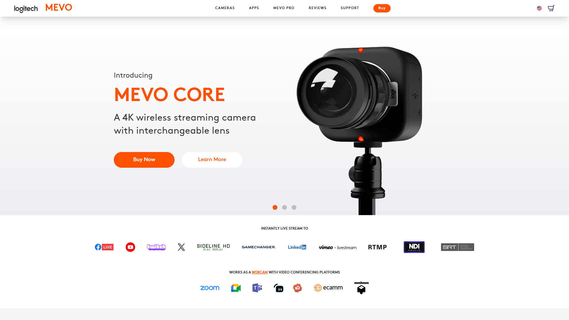 Mevo screenshot
