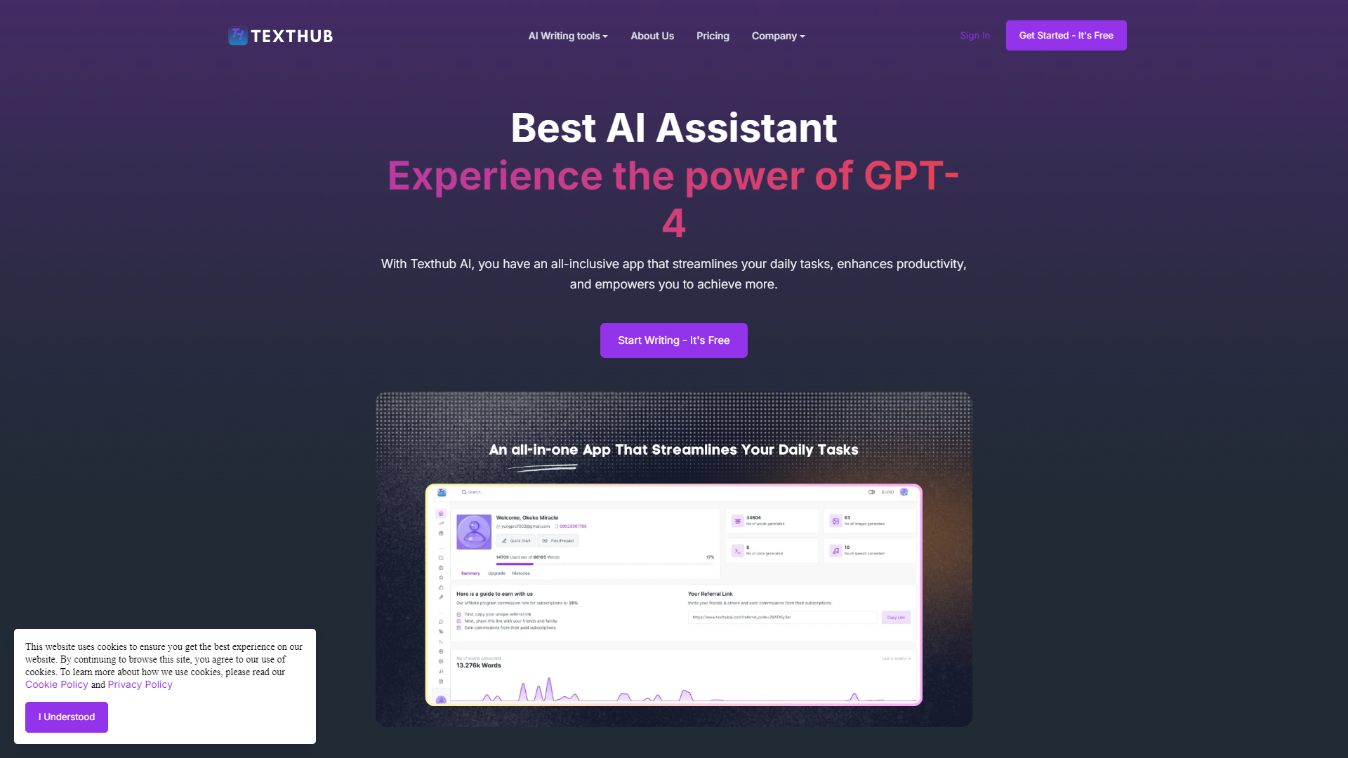 Texthub Ai screenshot