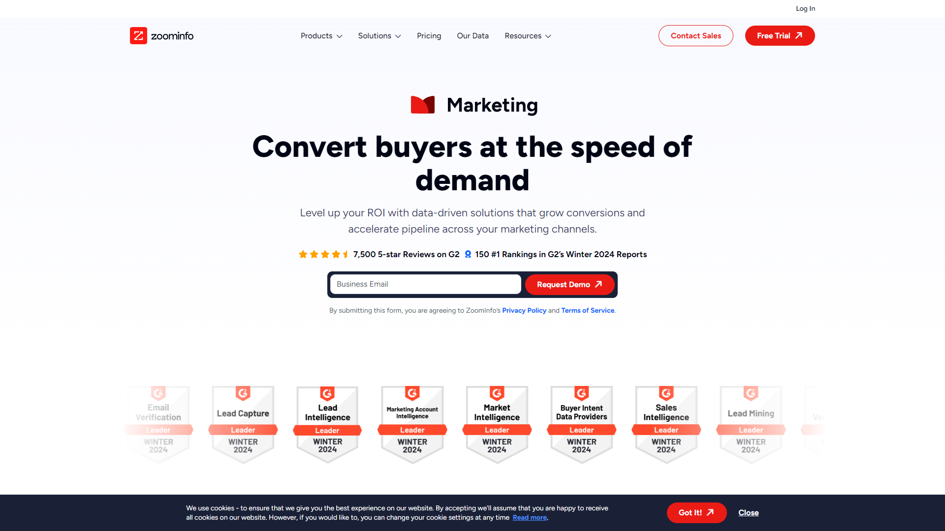 ZoomInfo Marketing screenshot