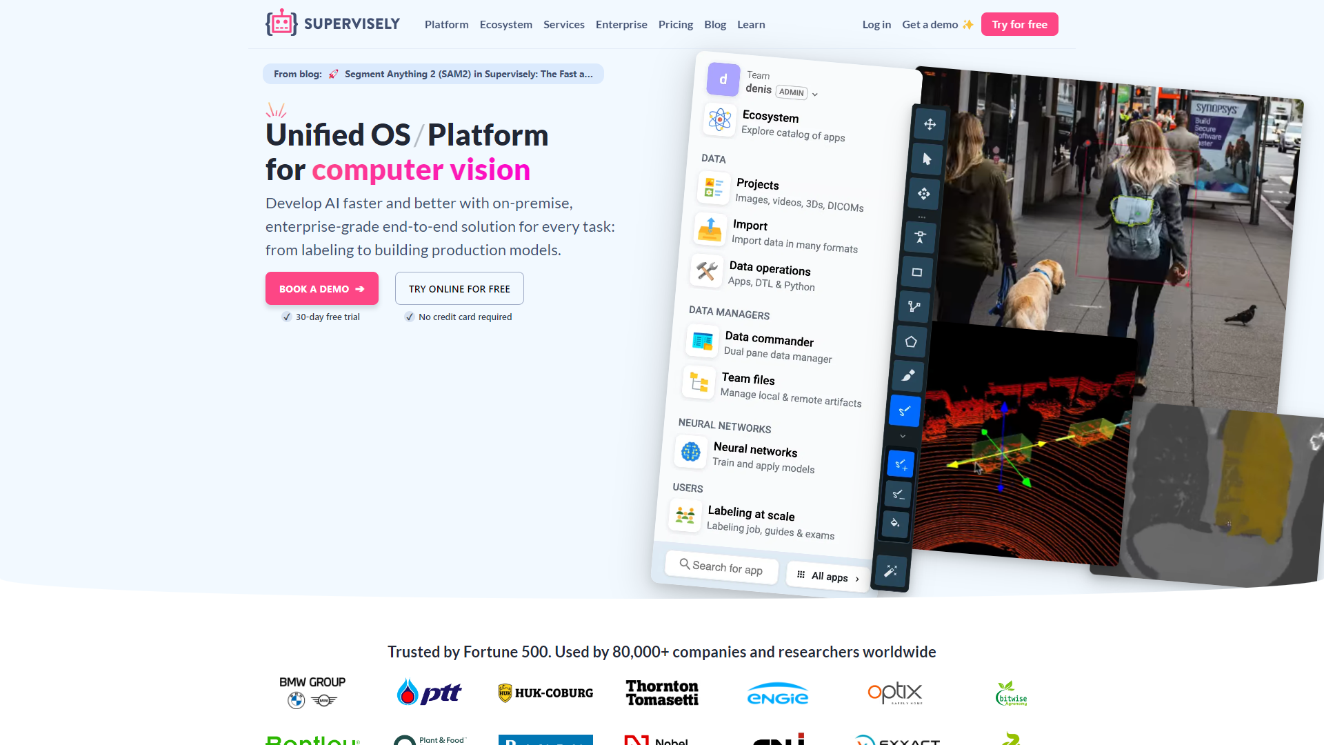 Supervisely Computer Vision Platform screenshot