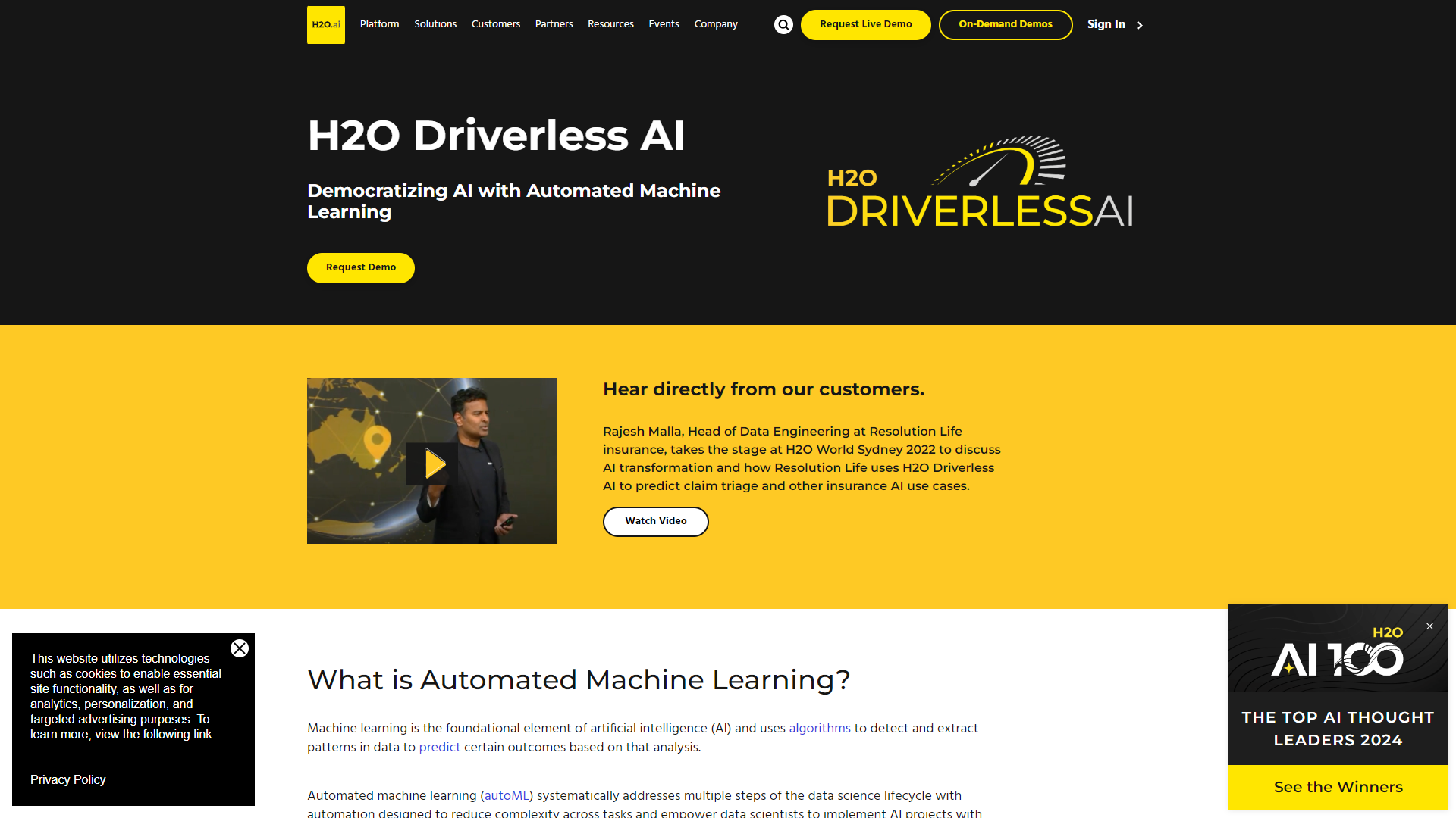 H2O Driverless AI screenshot