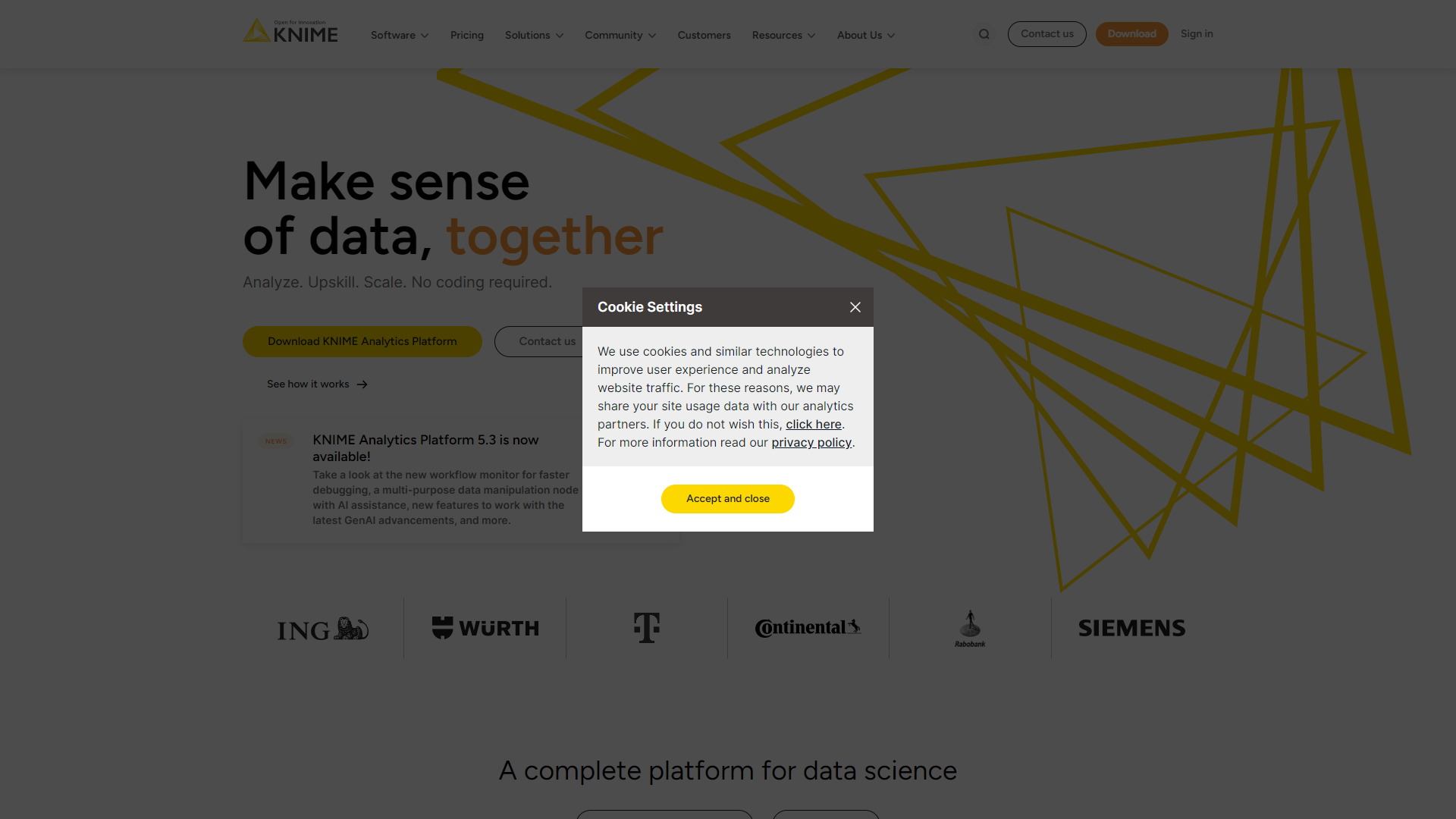 KNIME Software screenshot