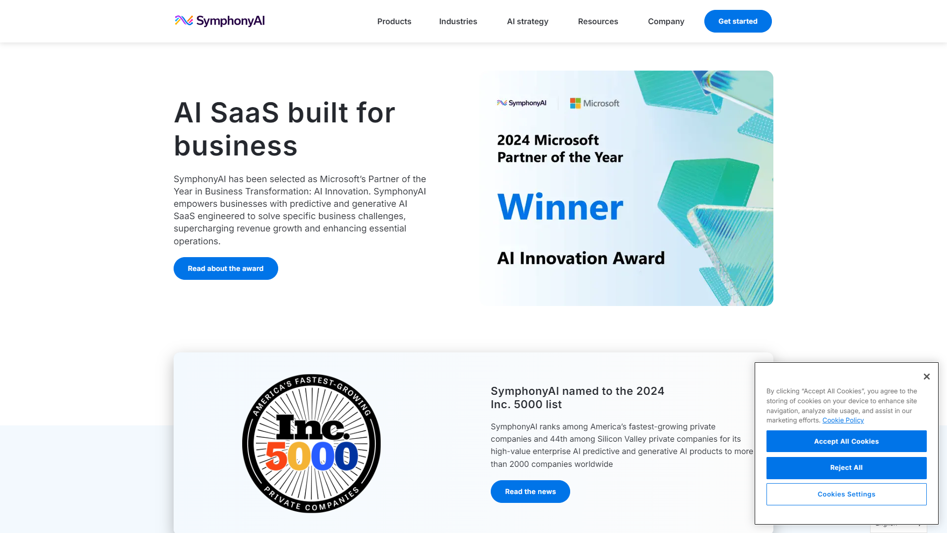 Symphony AI Platform screenshot