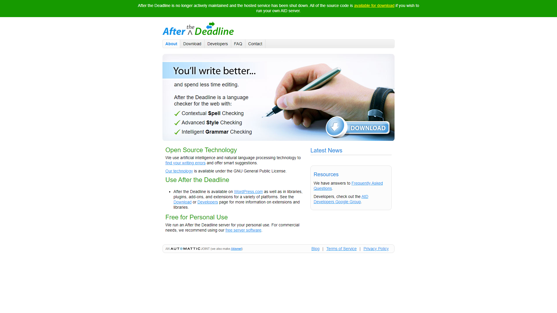 After The Deadline screenshot